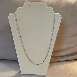 Silver Beaded Necklace